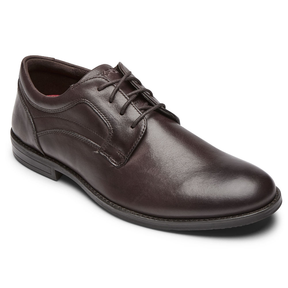 Oxfords Rockport Homem Marrom - Mykel Plain Toe - 87062RJIK